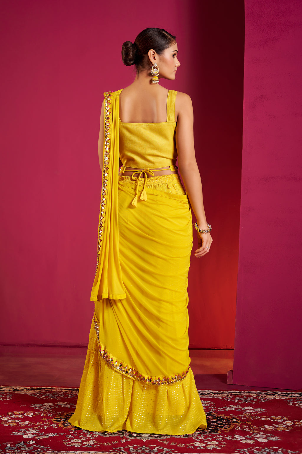 Marigold Radiance Mirror-Drape Set